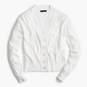 J. Crew Cropped lightweight cardigan sweater M